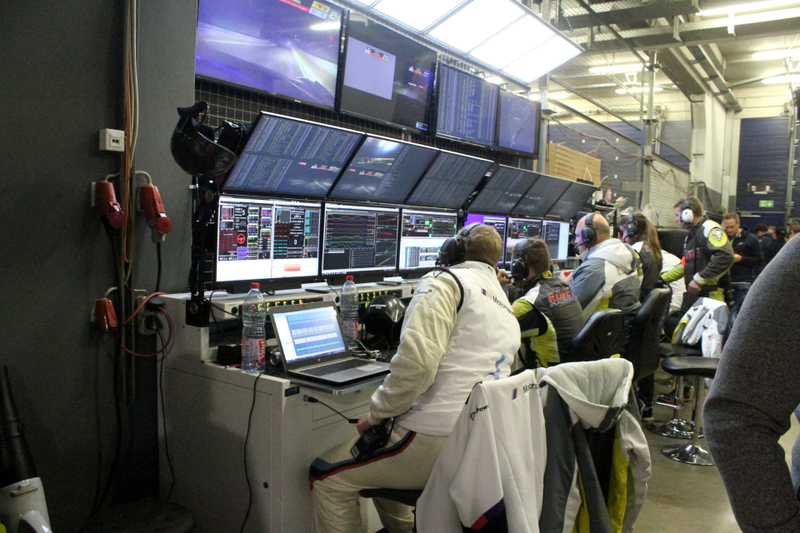 Rowe Racing’s garage setup is particularly intense. Most only used a handful of screens for data.